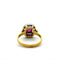 Bague 57 Art déco - Bague cocktail en or jaune 750, rubis et diamants 58 Facettes 50521