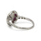Bague 52 Art déco - Bague en platine avec diamant et rubis 58 Facettes 1439