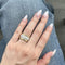 Bague Bague bandeau en or jaune et or blanc 18 ct avec diamants 58 Facettes 37826
