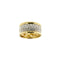 Bague Bague bandeau en or jaune et or blanc 18 ct avec diamants 58 Facettes 37826