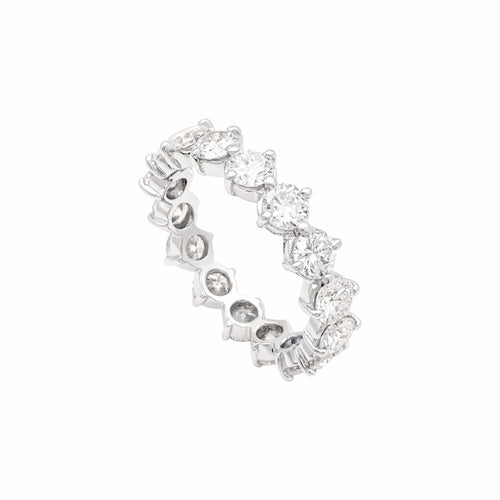 Bague 52 Alliance en platine et diamants taille brillant 2,4 carats 58 Facettes 36000