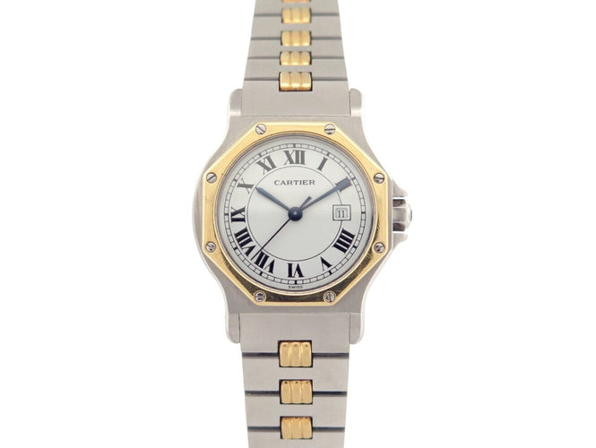 Montre Cartier - Montre Santos Octogonale GM en or et acier 58 Facettes 276868
