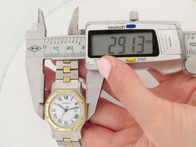Montre Cartier - Montre Santos Octogonale GM en or et acier 58 Facettes 276868