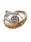 Bague 53 Bague cocktail vintage en or blanc et jaune, diamants et saphirs 58 Facettes CV-129