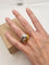 Bague 53 Bague cocktail vintage en or blanc et jaune, diamants et saphirs 58 Facettes CV-129