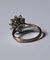 Bague 55 Bague marguerite en or blanc, saphir et diamants 58 Facettes 617