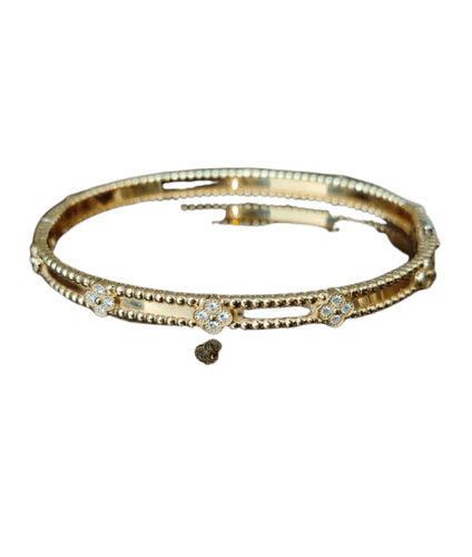 Bracelet Van Cleef & Arpels - Bracelet Perlée en or jaune et diamants 58 Facettes jnci184