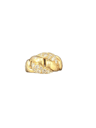 Cartier Bergame - Bague en or jaune et diamants