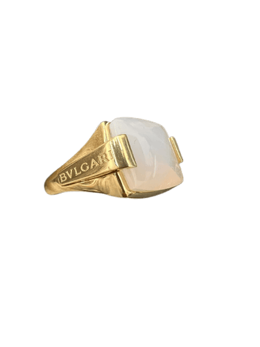 Bague 52 BVLGARI Métropolis - Bague en or jaune et pierre de lune 58 Facettes Bulgari-metropolis