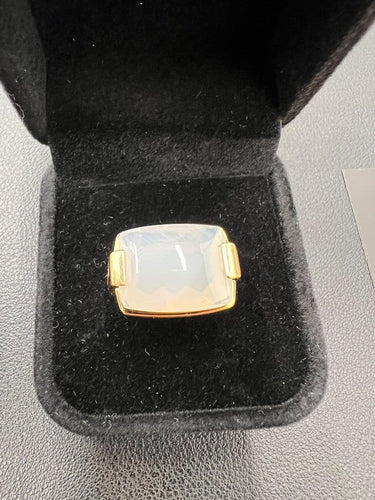 Bague 52 BVLGARI Métropolis - Bague en or jaune et pierre de lune 58 Facettes Bulgari-metropolis
