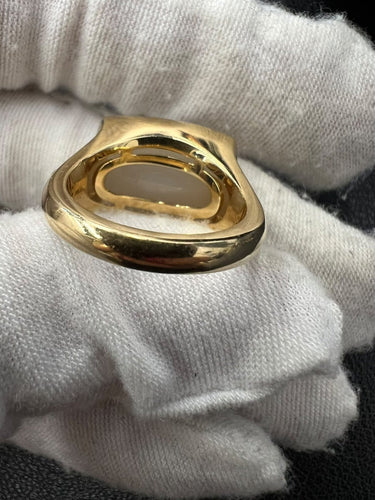 Bague 52 BVLGARI Métropolis - Bague en or jaune et pierre de lune 58 Facettes Bulgari-metropolis