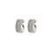 Boucles d'oreilles Boucles d’oreilles - Demi-créoles en or blanc 18 ct et diamants 58 Facettes 37833