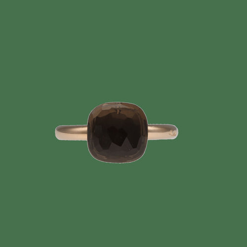 Bague 52 Pomellato Nudo - Bague classique en or rose et gris 18k, quartz 58 Facettes FB11608