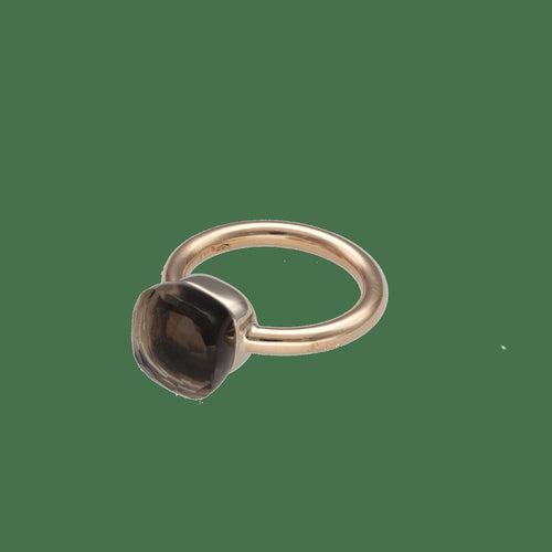 Bague 52 Pomellato Nudo - Bague classique en or rose et gris 18k, quartz 58 Facettes FB11608