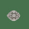 Bague 58 Bague taille 58-59 en platine, diamants taille ancienne 4 ct 58 Facettes FB11887