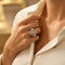 Bague 58 Bague taille 58-59 en platine, diamants taille ancienne 4 ct 58 Facettes FB11887