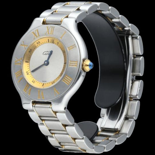 Montre Cartier - Montre Must 21 en or jaune 18K et acier 58 Facettes MT42254