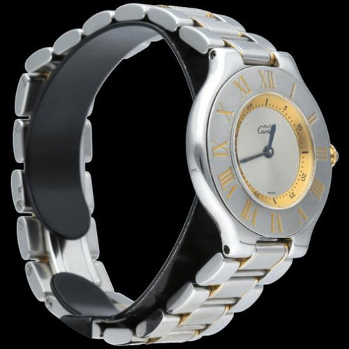 Montre Cartier - Montre Must 21 en or jaune 18K et acier 58 Facettes MT42254