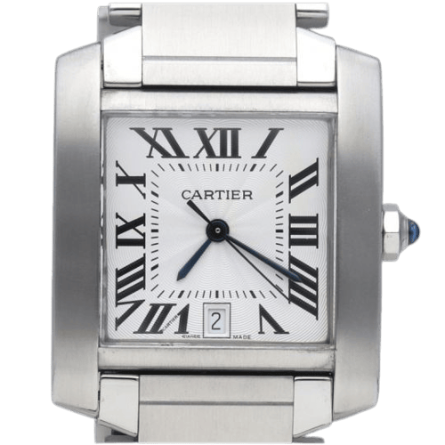 Montre Cartier Tank Française - Montre en acier 58 Facettes MT47767