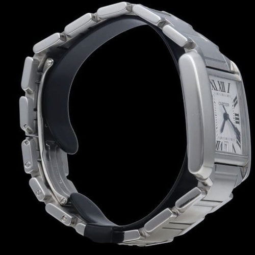 Montre Cartier Tank Française - Montre en acier 58 Facettes MT47767