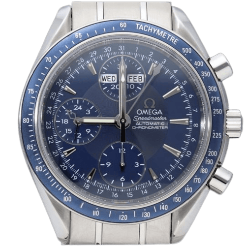 Montre Omega - Montre Speedmaster Day-Date Chronograph 40 mm en acier 58 Facettes MT47396