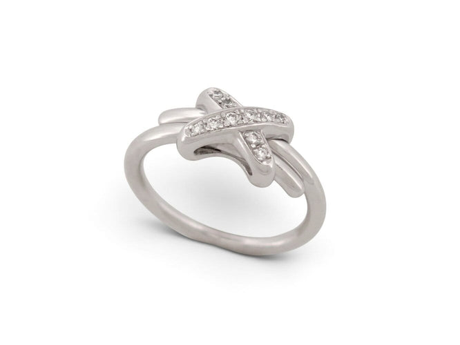 Bague 53 Chaumet Jeux de Liens XS - Bague en or blanc et diamants 58 Facettes 276589