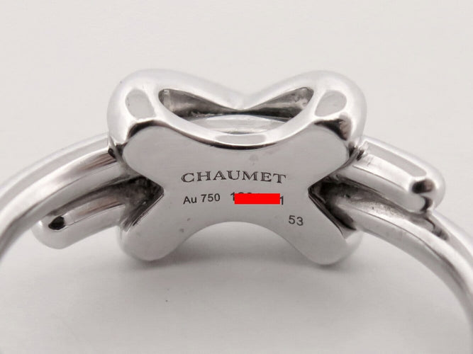 Bague 53 Chaumet Jeux de Liens XS - Bague en or blanc et diamants 58 Facettes 276589