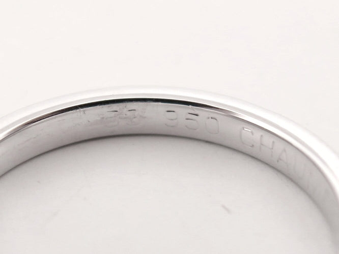 Bague 53 Chaumet Plume - Alliance T53 en platine 950 et diamants 58 Facettes 276590
