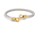 Bracelet FRED Force 10 Cœurs - Bracelet T20 en or jaune 18K et acier 58 Facettes 276921