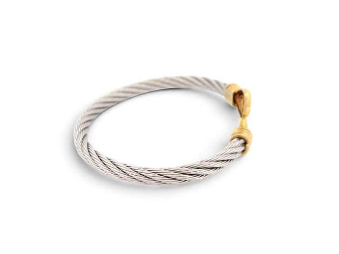Bracelet FRED Force 10 Cœurs - Bracelet T20 en or jaune 18K et acier 58 Facettes 276921