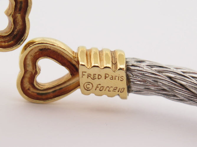 Bracelet FRED Force 10 Cœurs - Bracelet T20 en or jaune 18K et acier 58 Facettes 276921