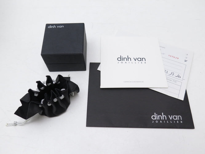 Bague 53 Dinh Van Menottes R8 - Bague en or blanc et diamants 58 Facettes 276592