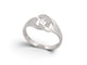 Bague 53 Dinh Van Menottes R8 - Bague en or blanc et diamants 58 Facettes 276592