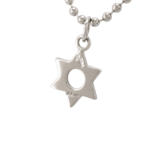 Dinh Van - Collier pendentif étoile en or blanc