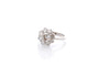 Bague 53 Bague marguerite en platine avec diamants 1 ct et 1,16 ct 58 Facettes 26583-26658