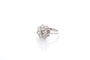 Bague 53 Bague marguerite en platine avec diamants 1 ct et 1,16 ct 58 Facettes 26583-26658