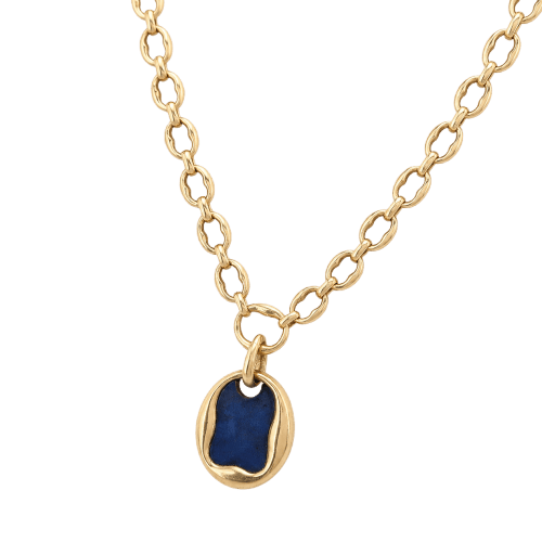 Collier Cartier - Collier pendentif en or jaune et lapis-lazuli 58 Facettes 38029