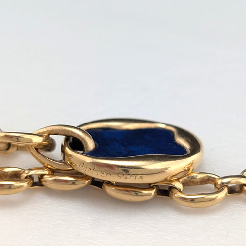Collier Cartier - Collier pendentif en or jaune et lapis-lazuli 58 Facettes 38029