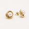 Boucles d'oreilles Boucles d'oreilles en or jaune 18 carats et perles 58 Facettes 38005