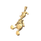 Pendentif Disneyland - Pendentif articulé Donald Duck en or jaune 58 Facettes 37997
