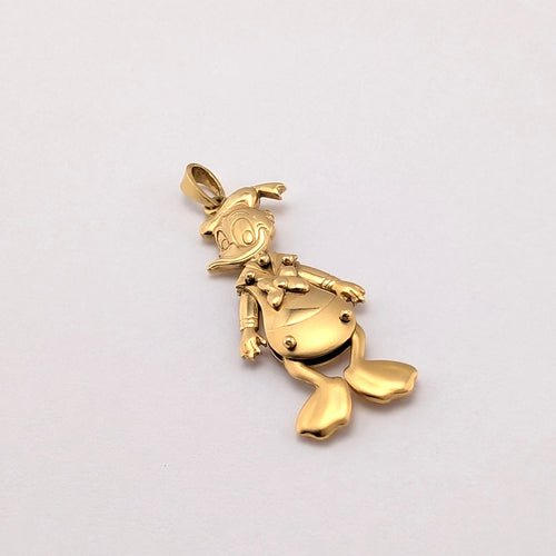Pendentif Disneyland - Pendentif articulé Donald Duck en or jaune 58 Facettes 37997