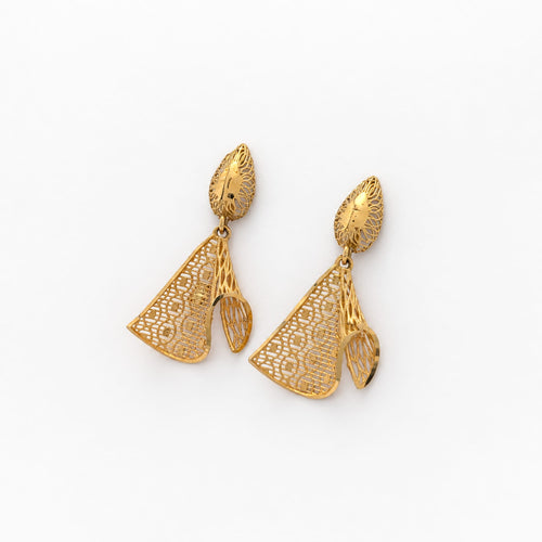 Boucles d'oreilles Boucles d'oreilles filigranées en or jaune 58 Facettes 37991