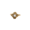 Bague 52 Bague florale en or jaune 18 carats et perle 58 Facettes 38009