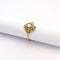 Bague 52 Bague florale en or jaune 18 carats et perle 58 Facettes 38009