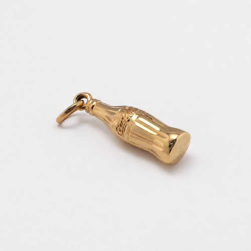 Pendentif Coca-Cola - Pendentif bouteille en or jaune 18 carats 58 Facettes 38082