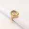 Bague 52 Bague cocktail en or jaune 18 carats et citrine 58 Facettes 38061