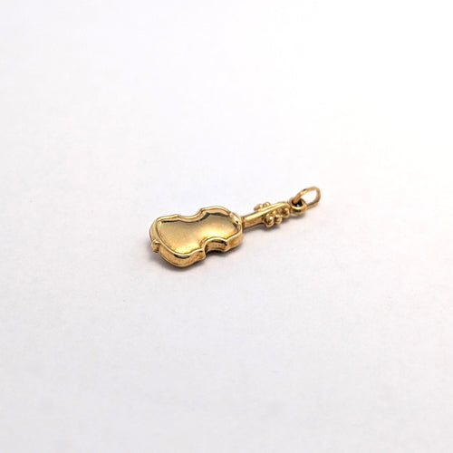 Pendentif Pendentif violon en or jaune 18 carats 58 Facettes 38021
