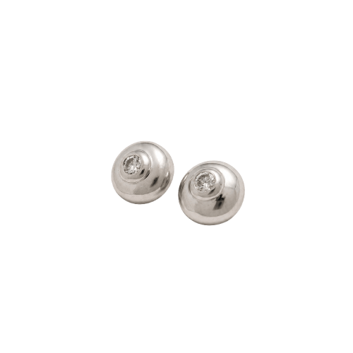 Boucles d'oreilles Boucles d’oreilles en or blanc et diamants 58 Facettes 38011