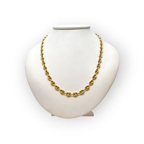 Collier Collier maille grain de café en or jaune 18K 58 Facettes 330100283