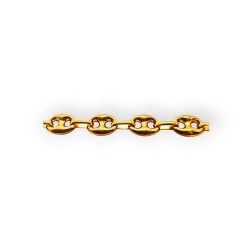 Collier Collier maille grain de café en or jaune 18K 58 Facettes 330100283